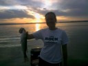 Hilary with her catch of the day!