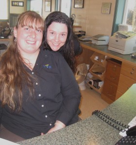 Kate and jaymie workin hard! 